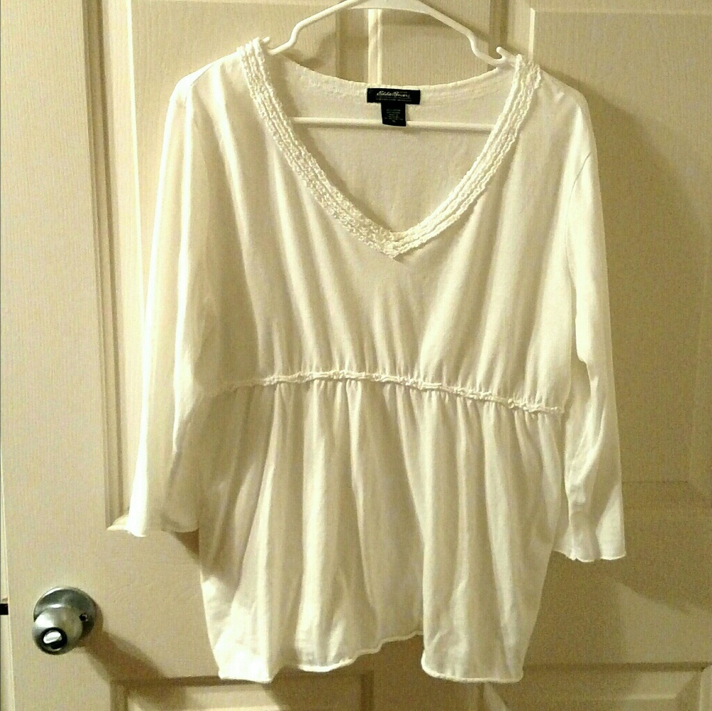 Eddie Bauer women's White summer top